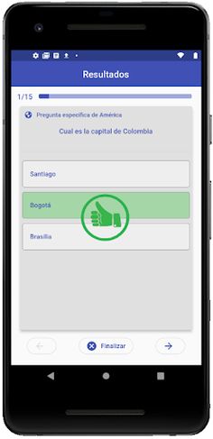 Quiz de ciudades capitales - Screenshot 2