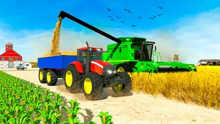 Crop Corn Field: Tractor Games - Screenshot 1