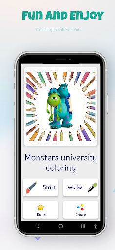 Monsters University Color Game - Screenshot 3