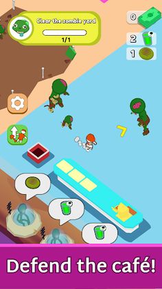 Space Cafe: Zombie Farm Tycoon - Screenshot 2