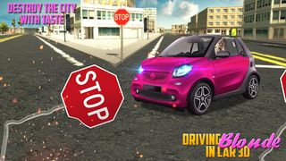 Driving Blonde Car 3D City Sim - Screenshot 1