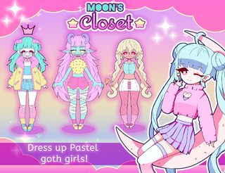Moon's Closet dress up game - Screenshot 1