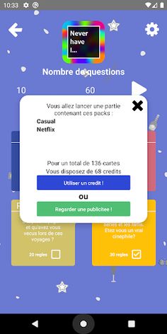 Je n'ai jamais - Jeu à boire - Screenshot 3