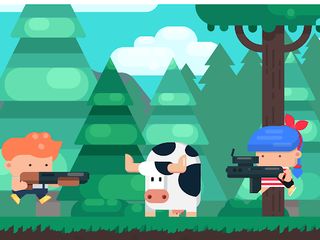 Milk hunters: flat shooter - Screenshot 3