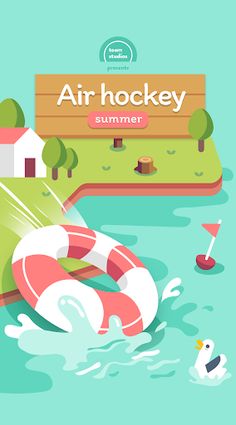 Air Hockey - Summer - Screenshot 1