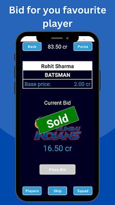 Premiere leage cricket auction - Screenshot 4