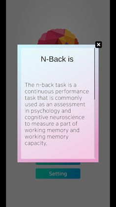 Brain training N-Back - Screenshot 2