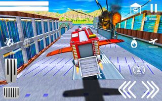 Flying Robot Fire Truck Game - Screenshot 3