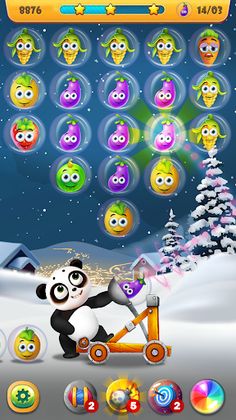 Panda Fruit Bubble Pop Shoot - Screenshot 3