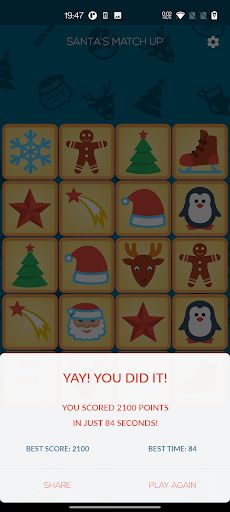 Santas Memory Match Up - Screenshot 2