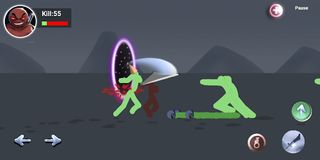 Stickman Zombie Portals : Blad - Screenshot 1