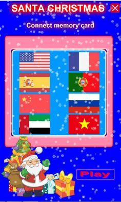 Memory card game with Santa - Screenshot 2