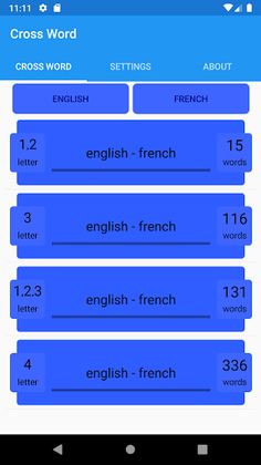 Multi Language Cross Word - Screenshot 3