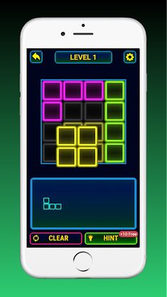 Glow Block Puzzle Game - Screenshot 2