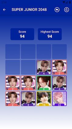 SUPER JUNIOR 2048 Game - Screenshot 4