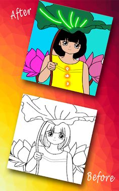 Paint The Sketch - A Coloring  - Screenshot 4