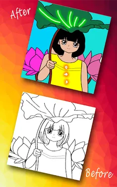 Paint The Sketch - A Coloring - Screenshot 4