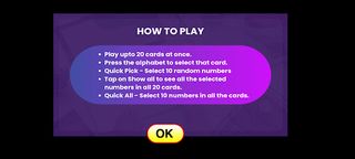 Keno - 20 Card Multi Keno - Screenshot 2