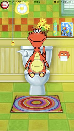 Dino Bath Dress Potty training - Screenshot 3