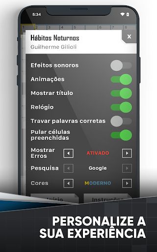 Palavras Cruzadas em Português - Screenshot 3