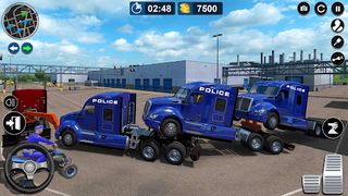 Police Truck Plane Transporter - Screenshot 1