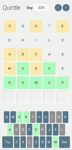 Quintle: Word of the Day - Screenshot 1