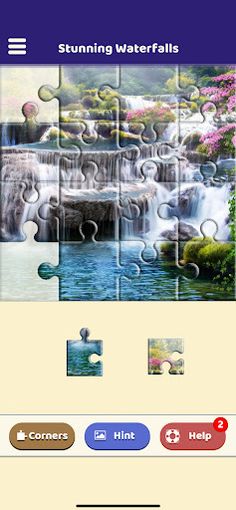 Stunning Waterfalls Puzzle - Screenshot 2