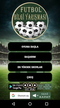 Futbol Bilgi Yarışması - Screenshot 1