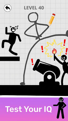 Save Stickman: Brain Draw Line - Screenshot 2