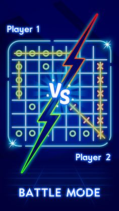 Tic Tac Toe Glow - Xs and Os - Screenshot 1