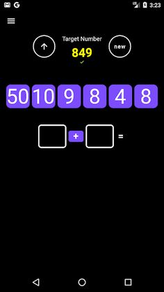 Target Number Game (Maths) - Screenshot 2