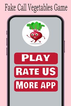 Fake Call Vegetables Games - Screenshot 1