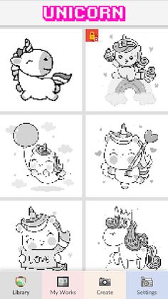 Unicorn Pixel Number Art - Screenshot 1