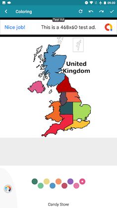World Map : Coloring - Screenshot 3