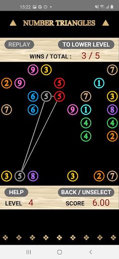 Number Triangle: Make 15 - Screenshot 4