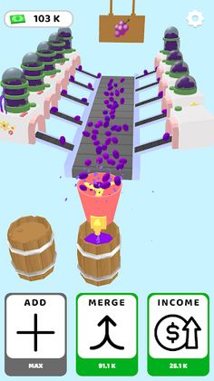 Grape Factory Idle - Screenshot 1