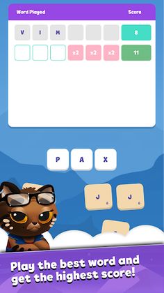Word Cats! - Offline Word Game - Screenshot 1