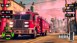 City Fire Truck: Firefighter - Screenshot 2