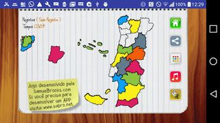 Jogo Mapa de Portugal - Screenshot 2