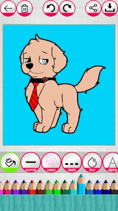 Paint The Sketch - A Coloring - Screenshot 2