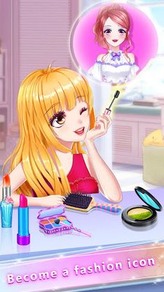 Anime Girl Fashion Makeup - Screenshot 1