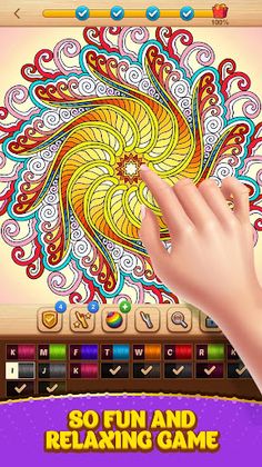 Cross Stitch Coloring Mandala - Screenshot 3