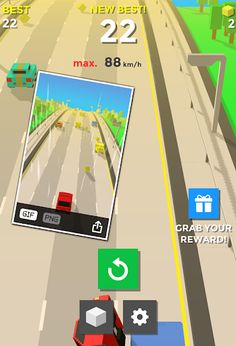 Blocky Car Racing : Traffic Ra - Screenshot 4