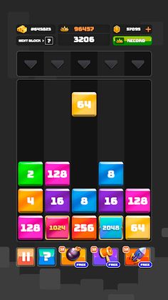 Drop & Merge Block 2048 - Screenshot 1