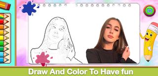 Lady Diana Coloring Game - Screenshot 1