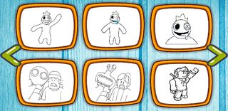 Rainbow Friends coloring book - Screenshot 2