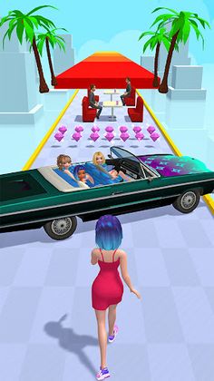 Fashion Dressup : Girl Run 3D - Screenshot 3