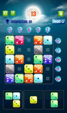 Math on bricks - Number puzzle - Screenshot 1