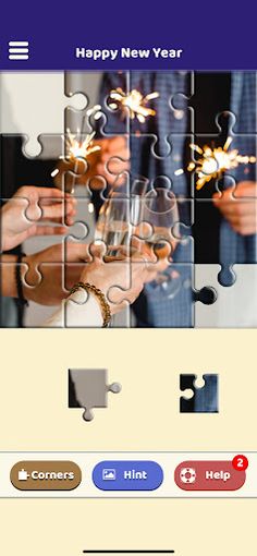 Happy New Year Puzzle - Screenshot 1