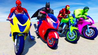 Superhero Bike Stunt Games 3D - Screenshot 1